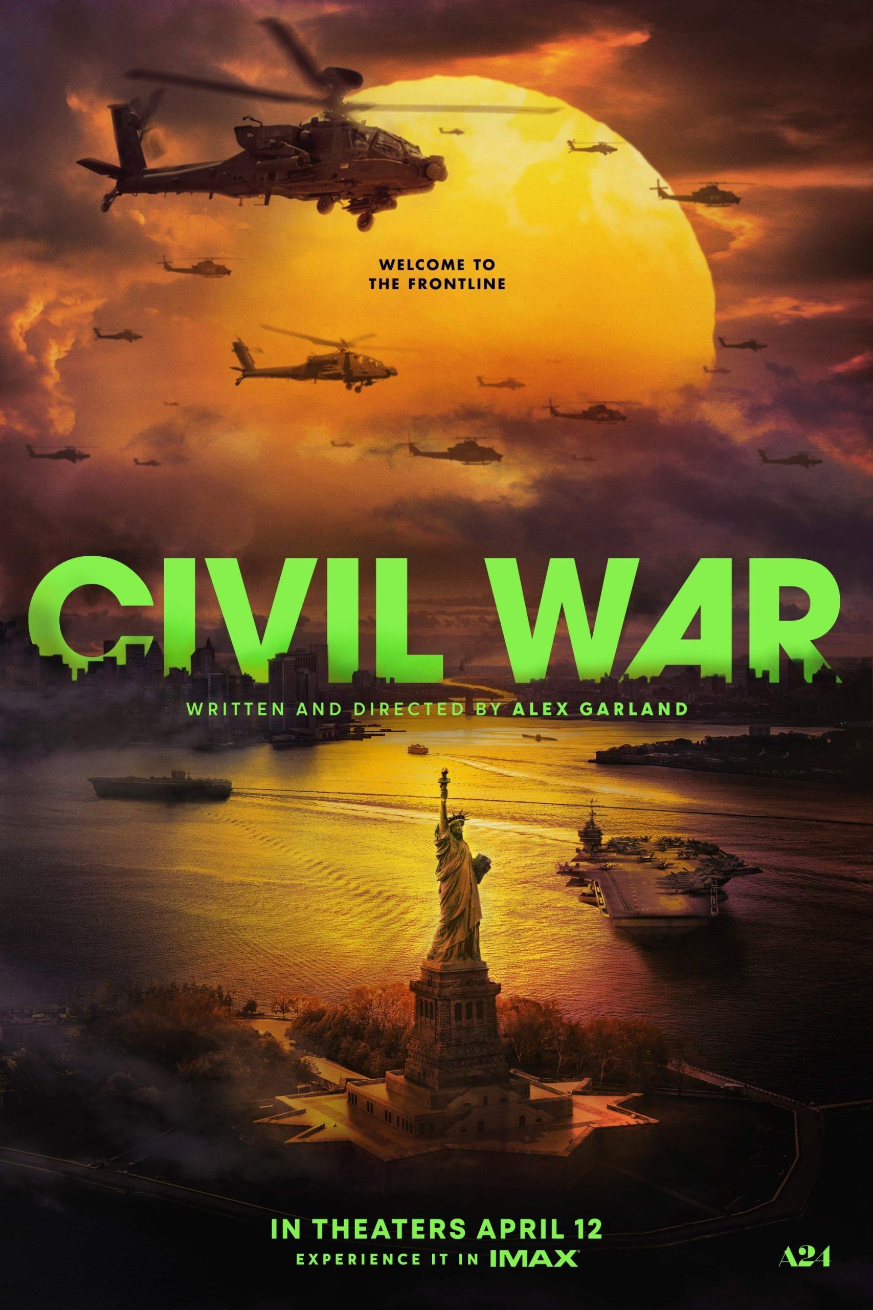 Civil War Movie Poster | Canvas Prints Perth